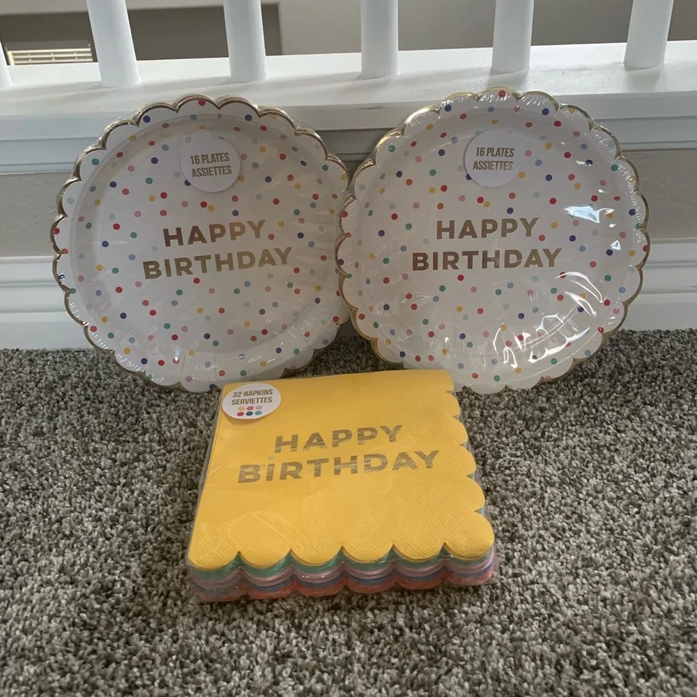 Meri Meri Birthday Plates & Napkins